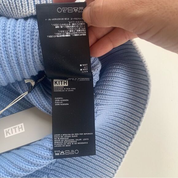 Kith Garment Dyed Meyer Large Knit Crewneck in Woven Colorway 2023 Deadstock NWT - Picture 12 of 13